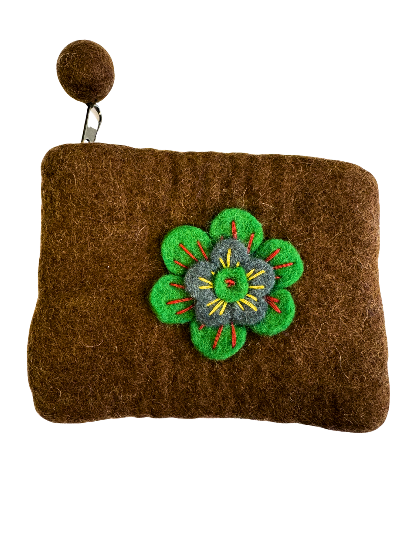 Felt Wool Zipper Pouch/Purse - Large | 910SP-L