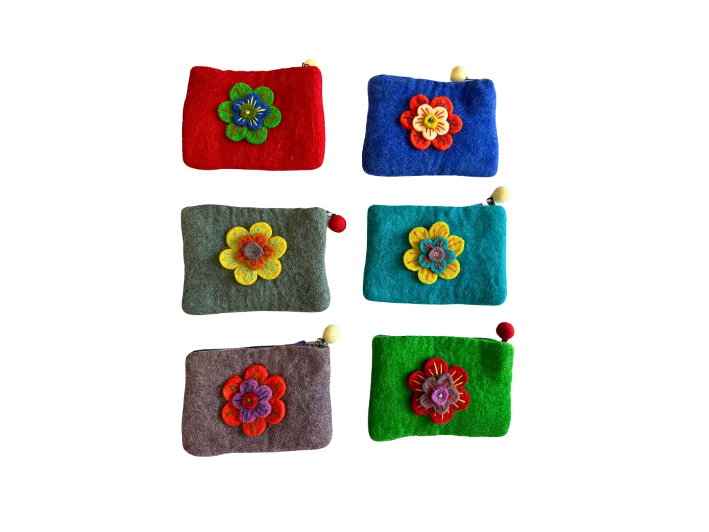 Felt Wool Coin Purse - Large | 910SP-L