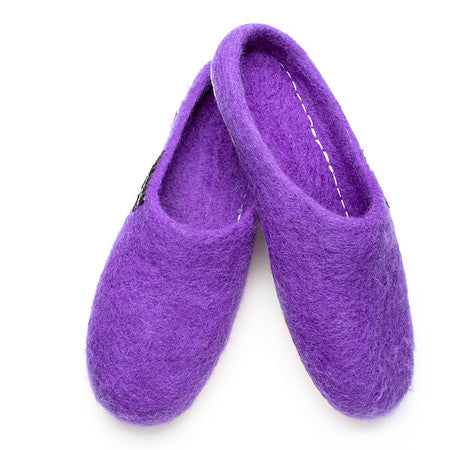 Purple Sherpa Slippers | 909 SS-2