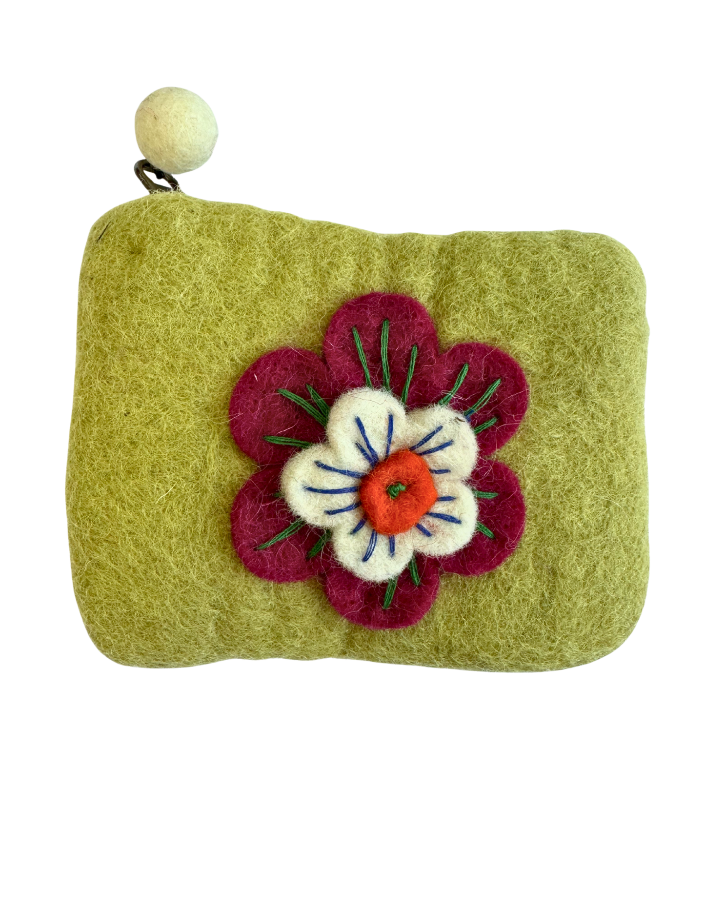 Felt Wool Zipper Pouch/Purse - Small | 910SP-S