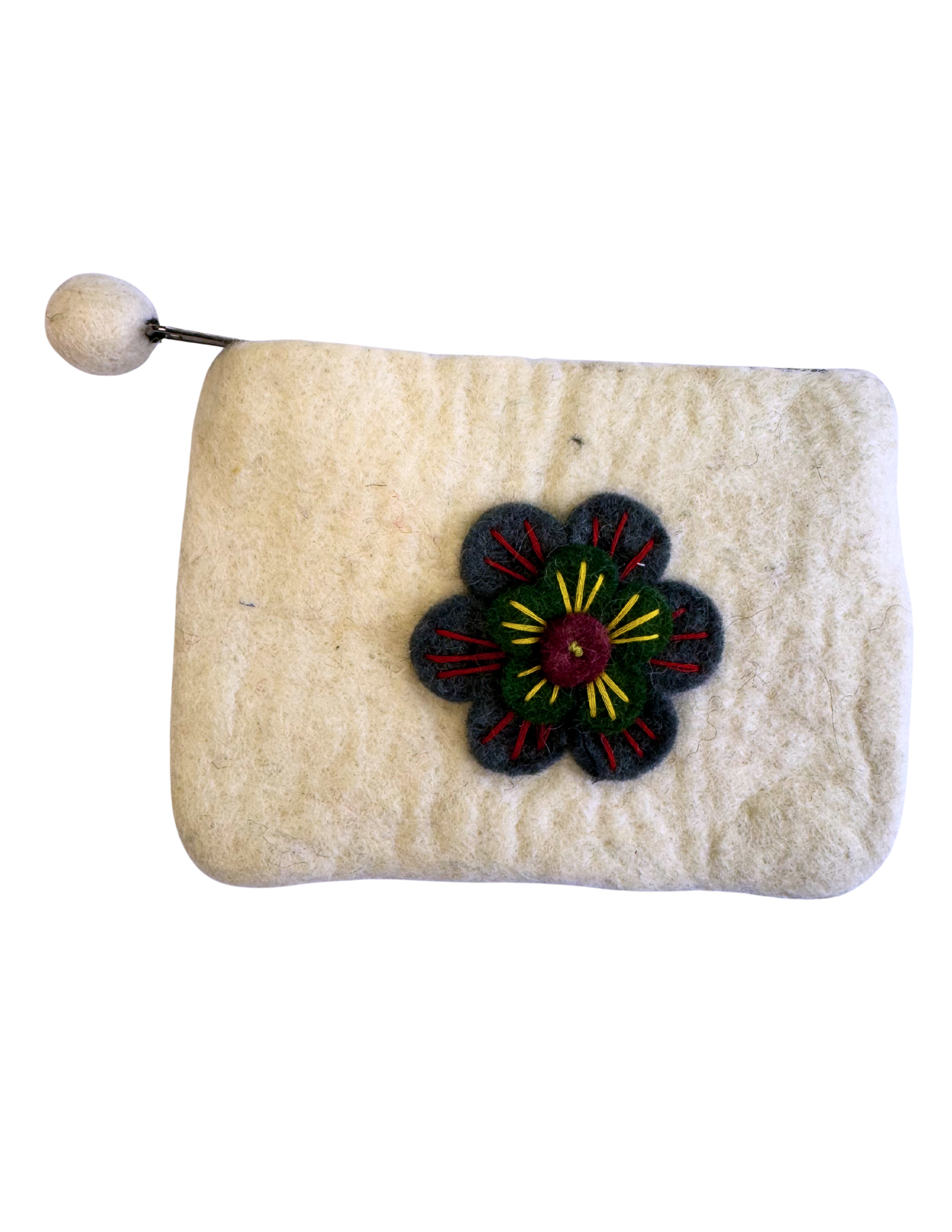 Felt Wool Zipper Pouch/Purse - Large | 910SP-L