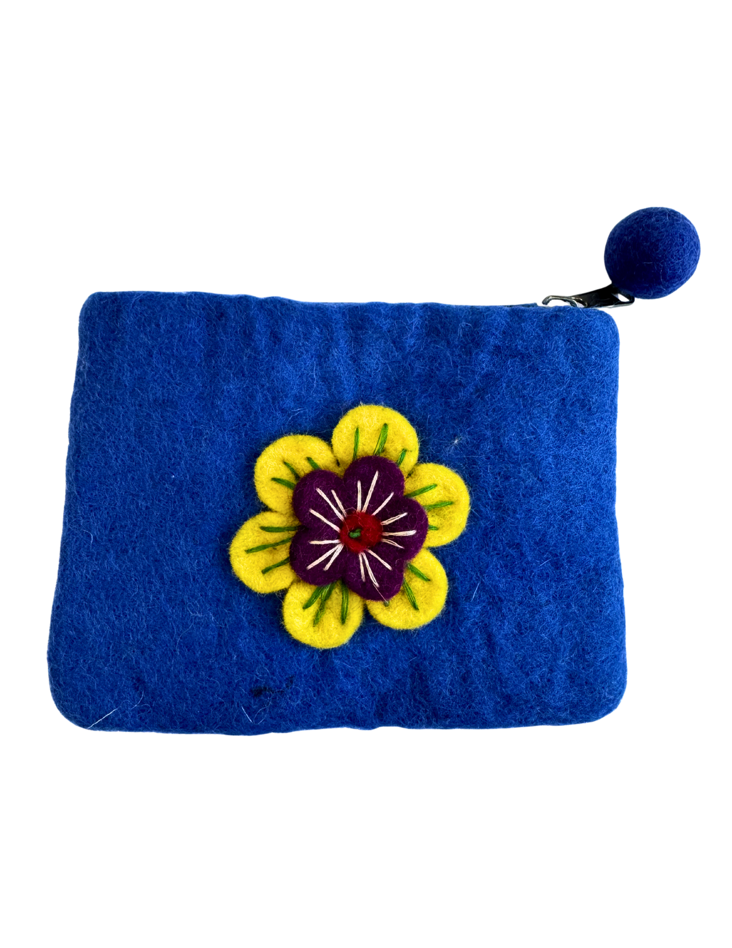 Felt Wool Zipper Pouch/Purse - Large | 910SP-L