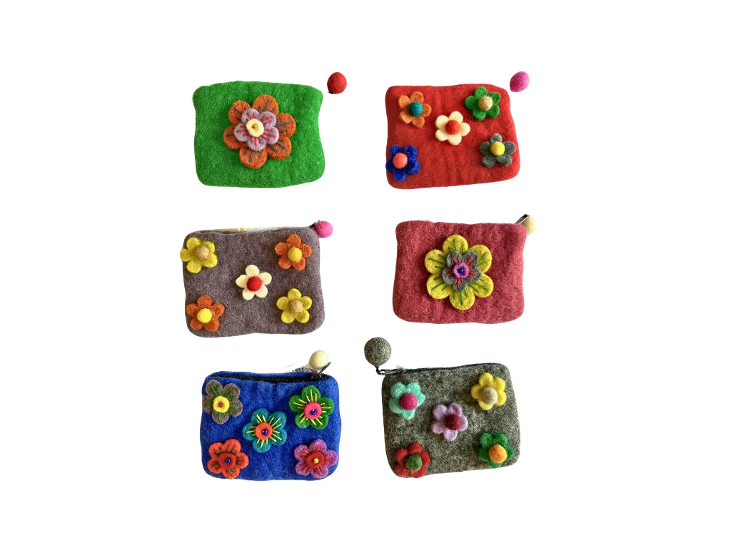 Felt Wool Coin Purse - Small | 910SP-S