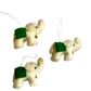 DC Felt Wool Elephant Ornament (set of 3)