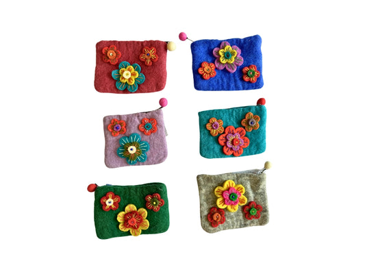 Felt Wool Coin Purse - Large | 910SP-L