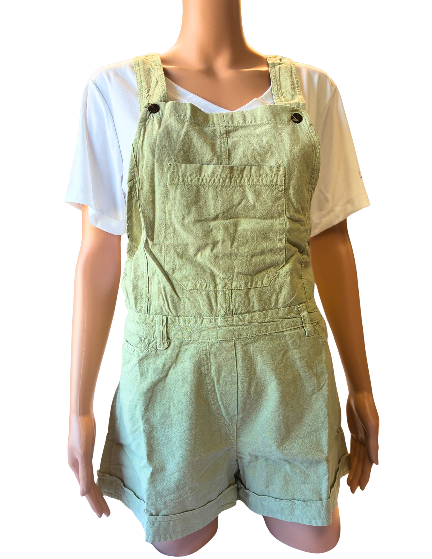 Chitwan Overall Shorts - Sage