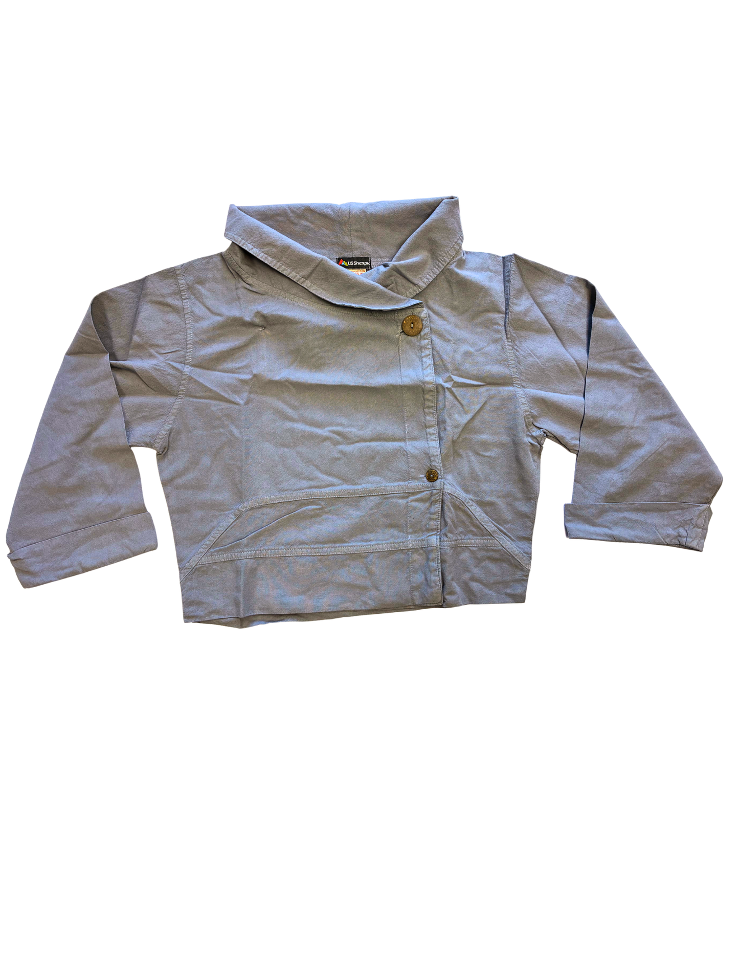 Pokhara Cropped Swing Jacket - Breeze