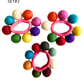 DC Felt Flower Hair Tie (set of 3)