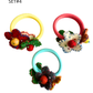 DC Felt Flower Hair Tie (set of 3)