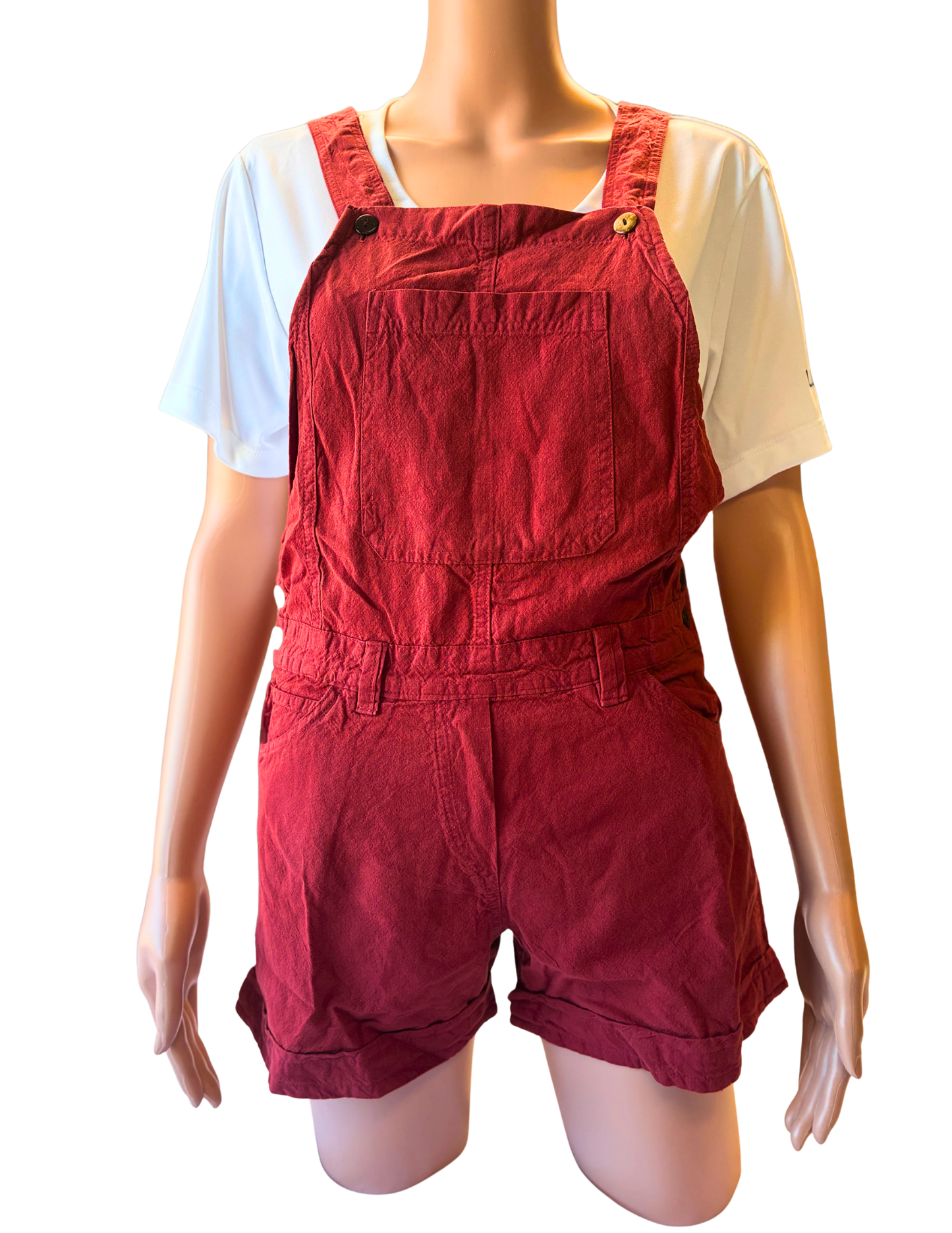 Chitwan Overall Shorts - Chili