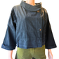 Pokhara Cropped Swing Jacket - Black