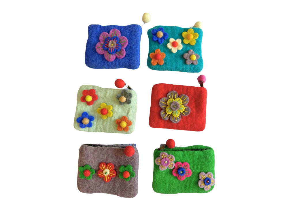 Felt Wool Coin Purse - Small | 910SP-S
