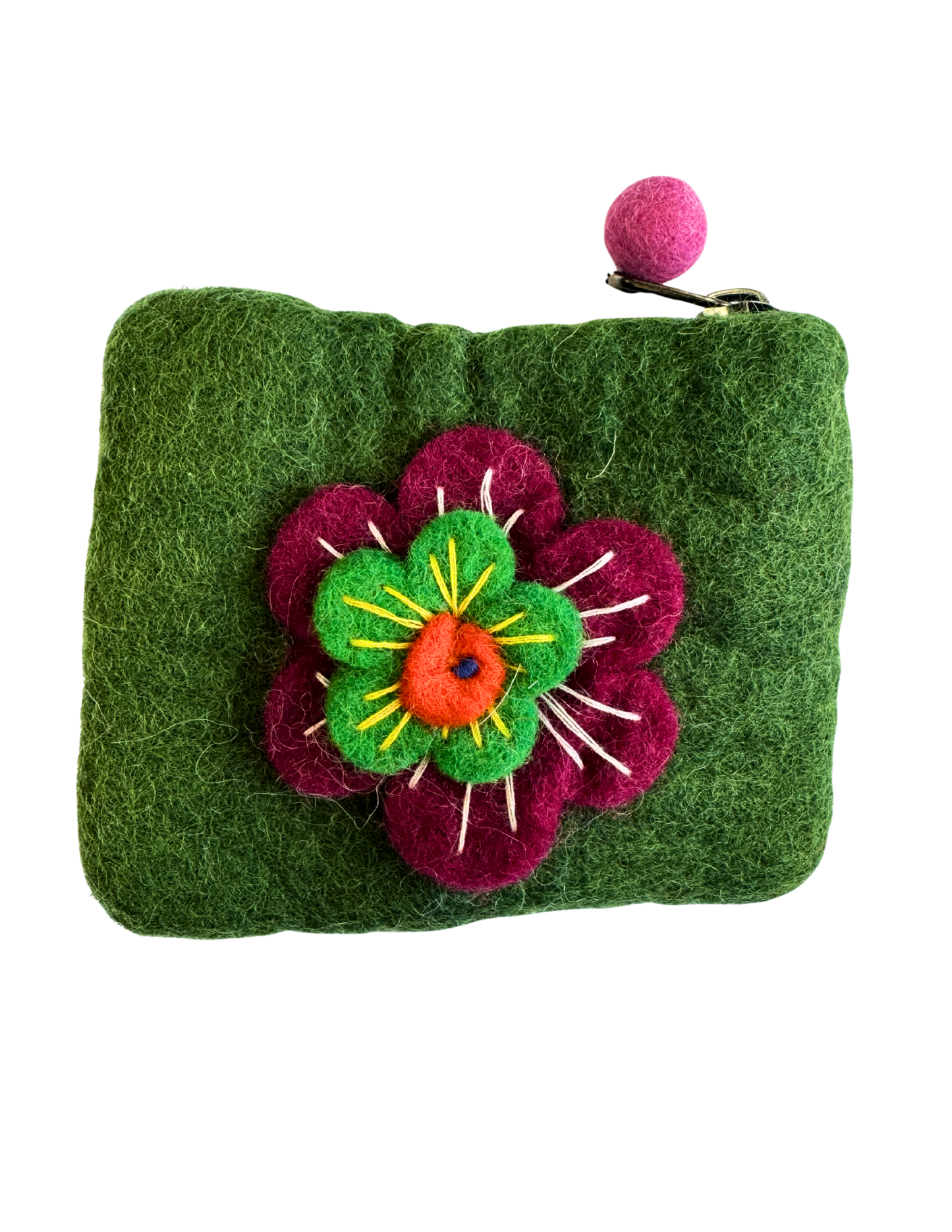 Felt Wool Zipper Pouch/Purse - Small | 910SP-S