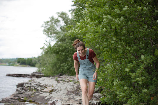 Chitwan Overall Shorts - Breeze