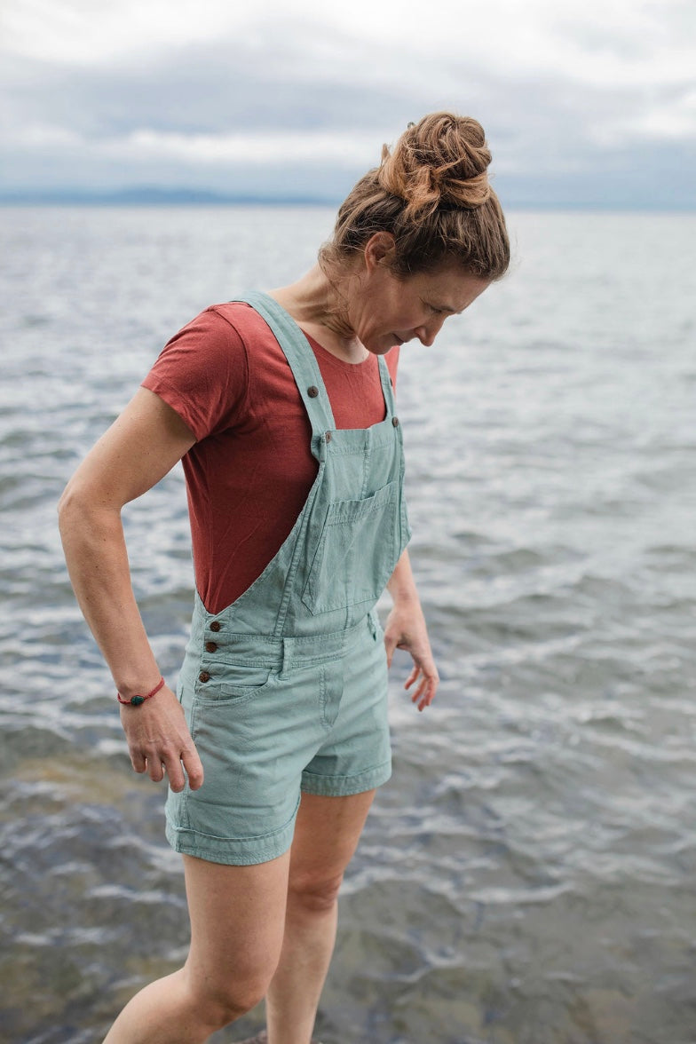 Chitwan Overall Shorts - Sage