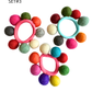 DC Felt Flower Hair Tie (set of 3)