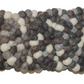 Bagmati Felt Wool Ball Coaster- Square, Circle (set of 4)