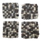 Bagmati Felt Wool Ball Coaster- Square, Circle (set of 4)